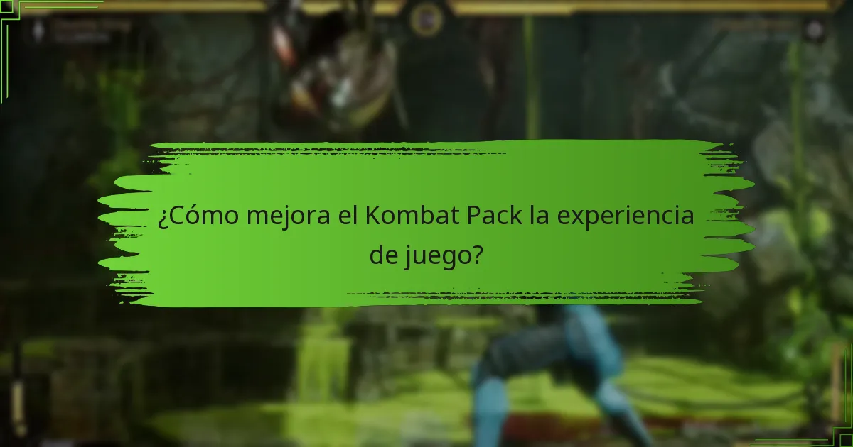 ¿Qué contenido exclusivo está disponible en el Kombat Pack?