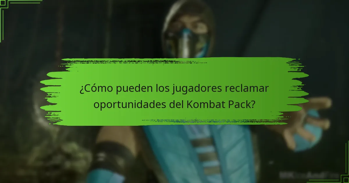 ¿Cuándo son los eventos estacionales para el Kombat Pack?