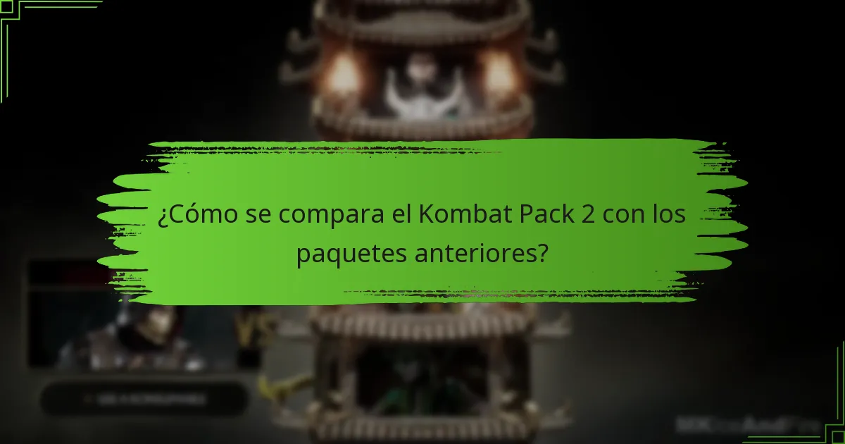 ¿Qué personajes se añaden en el Kombat Pack 2?