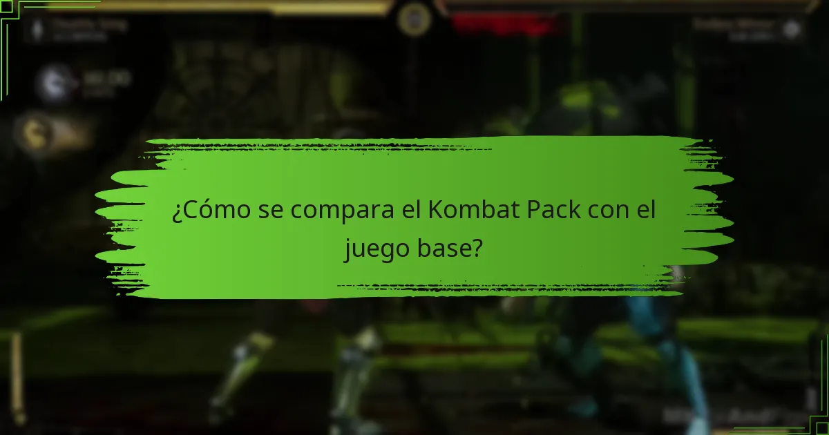 ¿Cómo mejora el Kombat Pack la experiencia de juego?