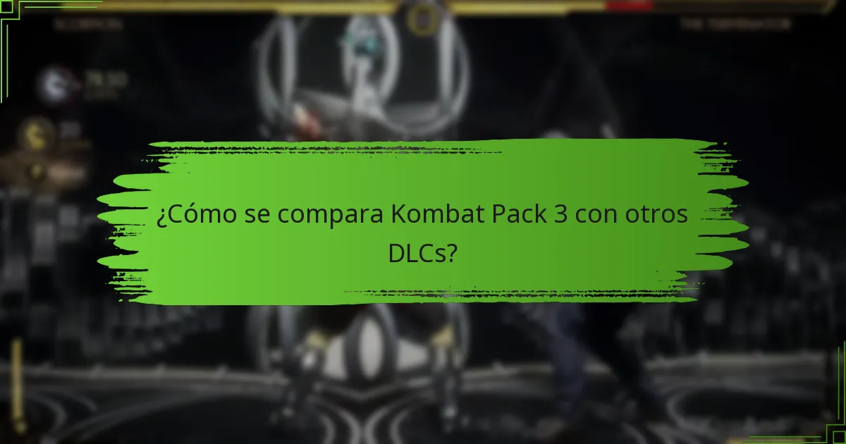 ¿Cuál es el precio de Kombat Pack 3?