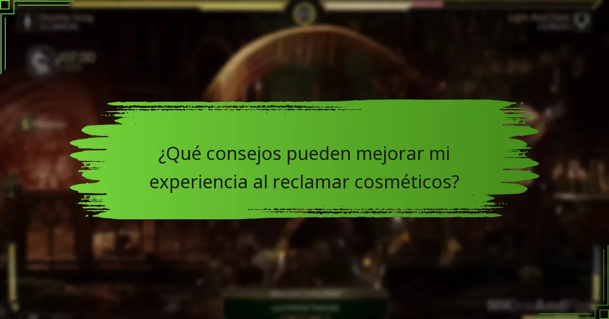¿Cuáles son las diferencias entre los tipos de cosméticos en Mortal Kombat 11?